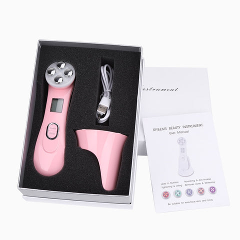 Image of Electroporation LED Photon Facial RF Radio Frequency Skin Rejuvenation EMS Mesotherapy for Tighten Face Lift Beauty Treatment