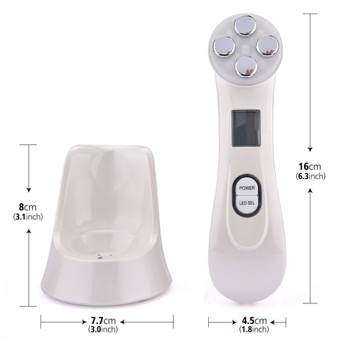 Image of Electroporation LED Photon Facial RF Radio Frequency Skin Rejuvenation EMS Mesotherapy for Tighten Face Lift Beauty Treatment