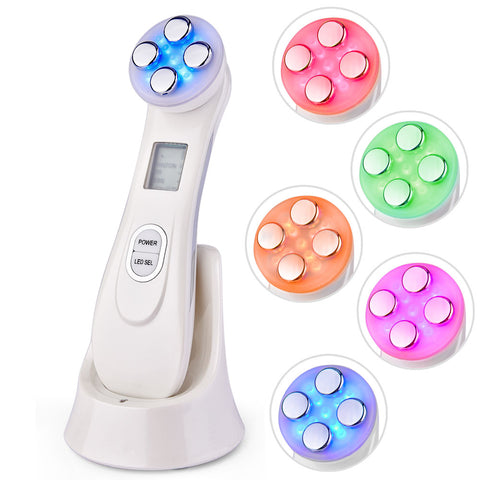 Image of Electroporation LED Photon Facial RF Radio Frequency Skin Rejuvenation EMS Mesotherapy for Tighten Face Lift Beauty Treatment