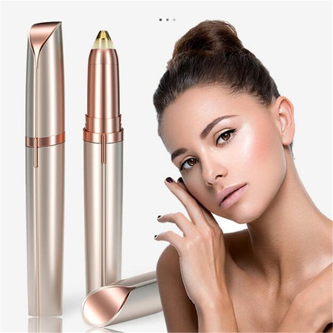 Image of 1pc Electric Eyebrow Trimmer Painless Eye Brow Epilator Mini Eye Brow Shaper Shaver Razor Portable Facial Hair Remover for Women