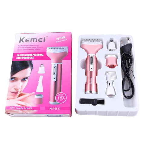 Image of 4 in 1 Legs Bikini Facial Nose Ears Eyebrows Body Hair Trimmer