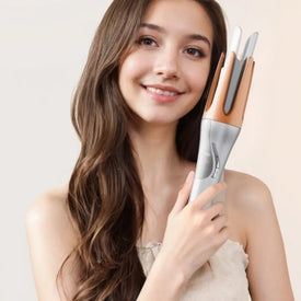 New 2 In 1 Automatic Hair Curler Straightener
