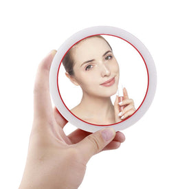 Wireless Charging LED Light Small Portable Make-up Mirror