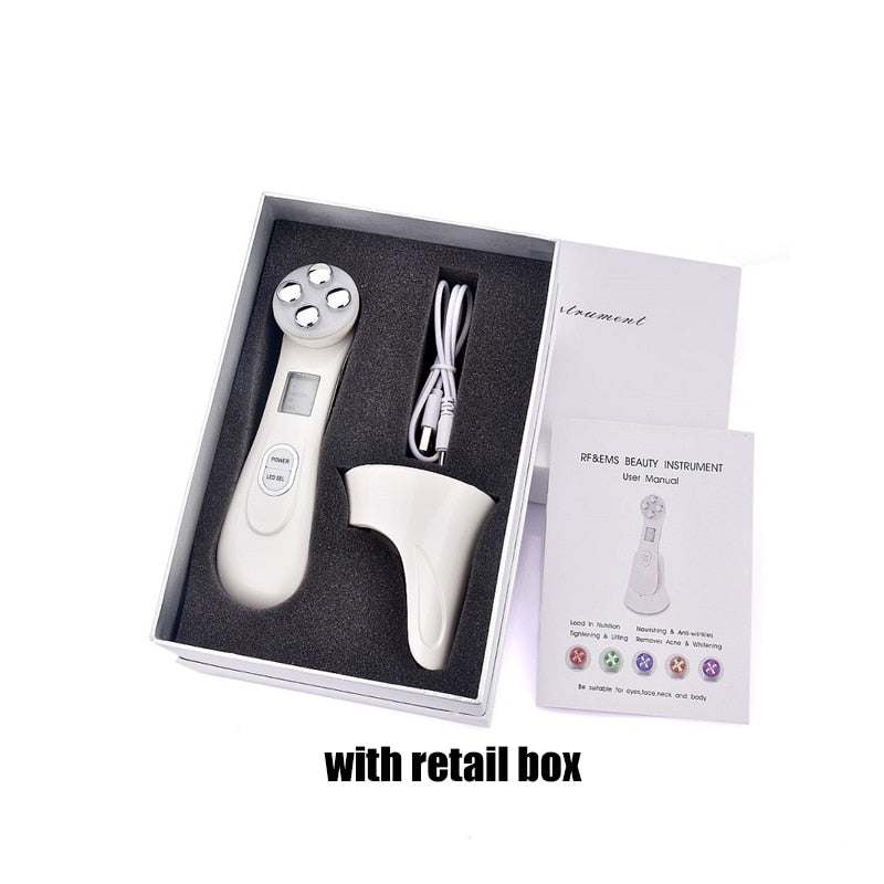 Electroporation LED Photon Facial RF Radio Frequency Skin Rejuvenation EMS Mesotherapy for Tighten Face Lift Beauty Treatment