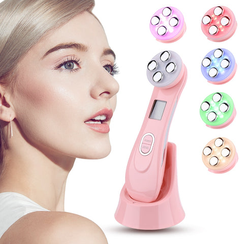 Image of Electroporation LED Photon Facial RF Radio Frequency Skin Rejuvenation EMS Mesotherapy for Tighten Face Lift Beauty Treatment