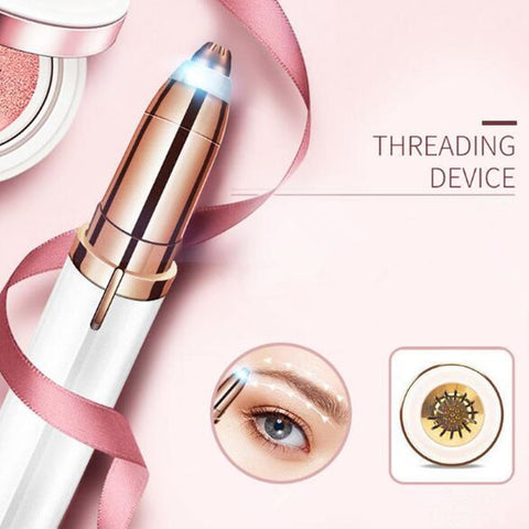 Image of 1pc Electric Eyebrow Trimmer Painless Eye Brow Epilator Mini Eye Brow Shaper Shaver Razor Portable Facial Hair Remover for Women