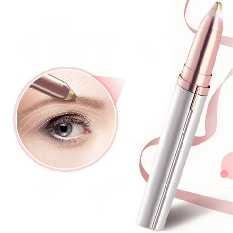 Image of 1pc Electric Eyebrow Trimmer Painless Eye Brow Epilator Mini Eye Brow Shaper Shaver Razor Portable Facial Hair Remover for Women
