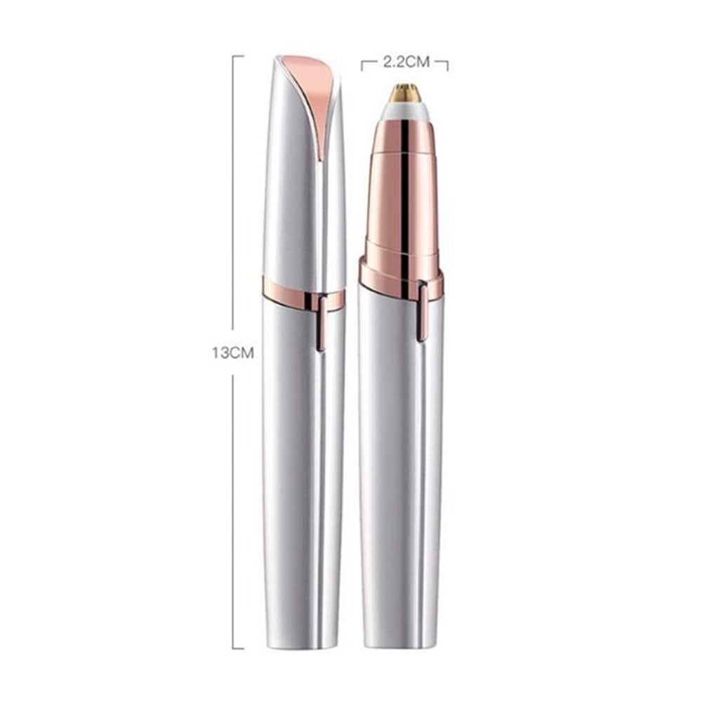 1pc Electric Eyebrow Trimmer Painless Eye Brow Epilator Mini Eye Brow Shaper Shaver Razor Portable Facial Hair Remover for Women