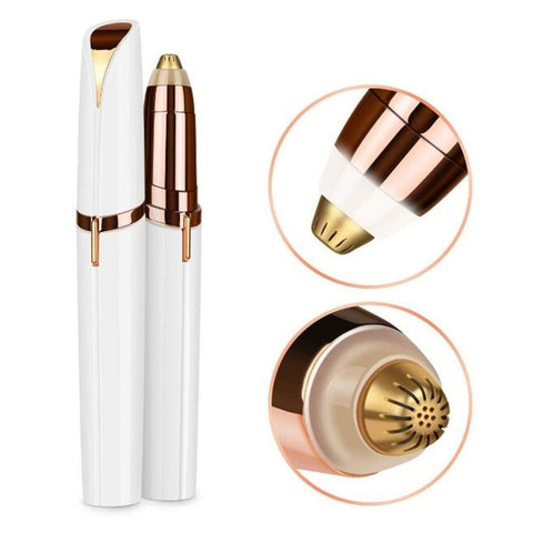 Image of 1pc Electric Eyebrow Trimmer Painless Eye Brow Epilator Mini Eye Brow Shaper Shaver Razor Portable Facial Hair Remover for Women