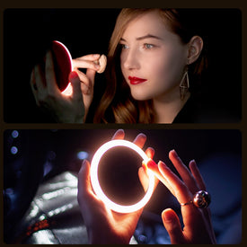 Wireless Charging LED Light Small Portable Make-up Mirror