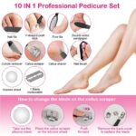 17-Piece Electric Foot Callus Remover Kit for Smooth Feet - Image 2